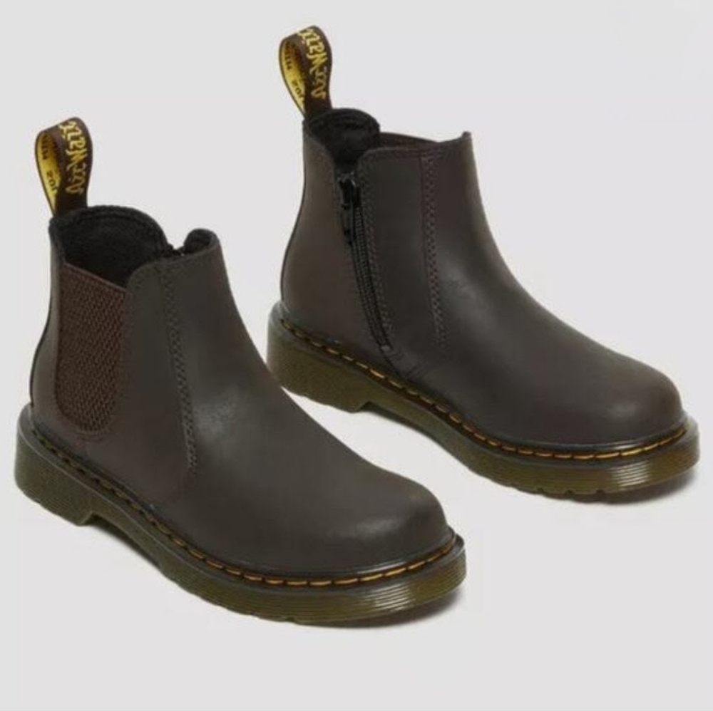 GUC Dr. Martens Dark Brown Chelsea Boots with Side Zip